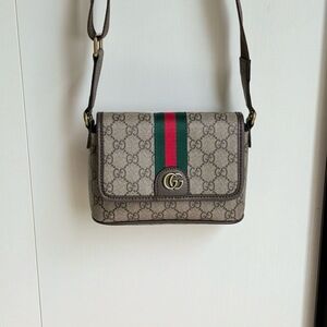 Gucci Ophidia Mini GG Supreme Crossbody Messenger Shoulder Bag